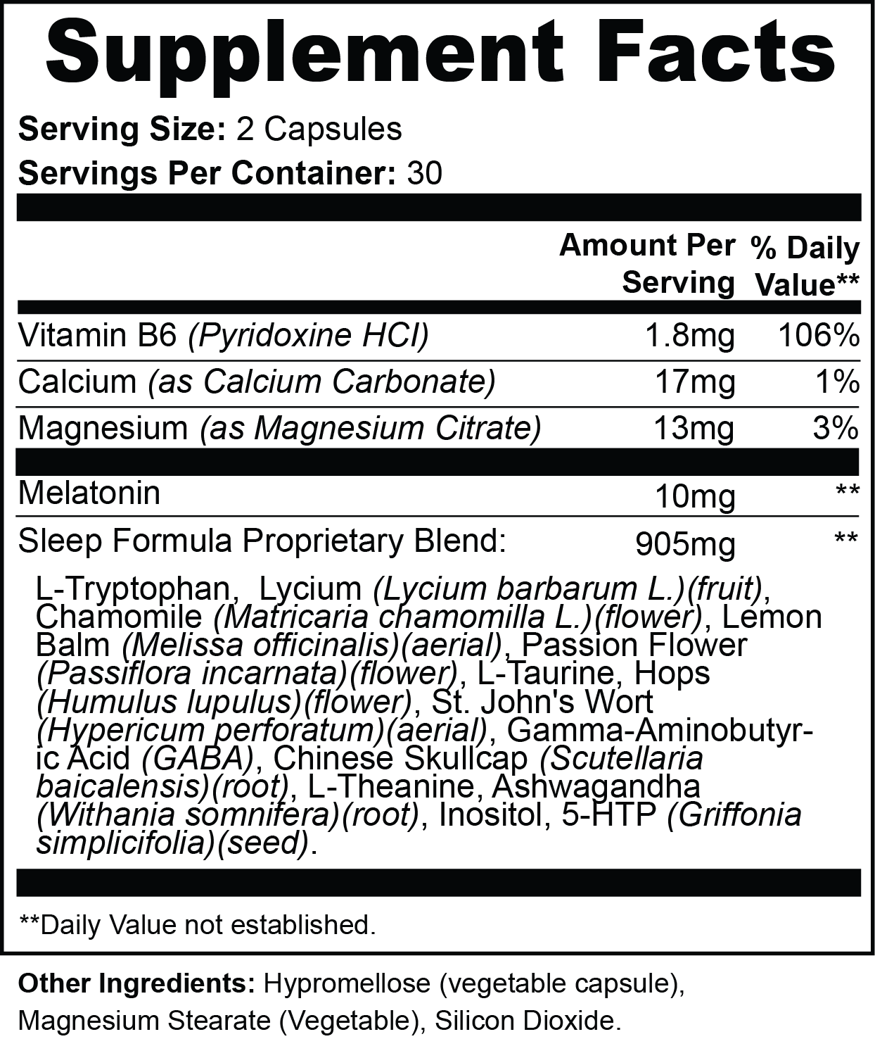 Calmmir Night Formula